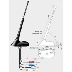Strešna 16V kombinirana multi-band antena